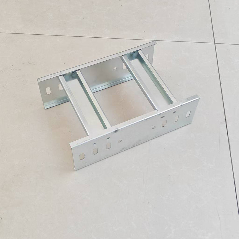 Drainage Gi Ladder Type Cable Tray For  Wireway Cable Management Trough Type Cable Tray
