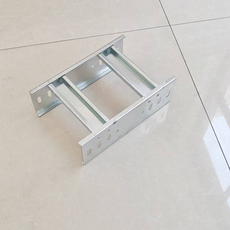 Soporte de escalera portacables de acero inoxidable / aluminio galvanizado, bandeja portacables de 50 mm para eléctricos