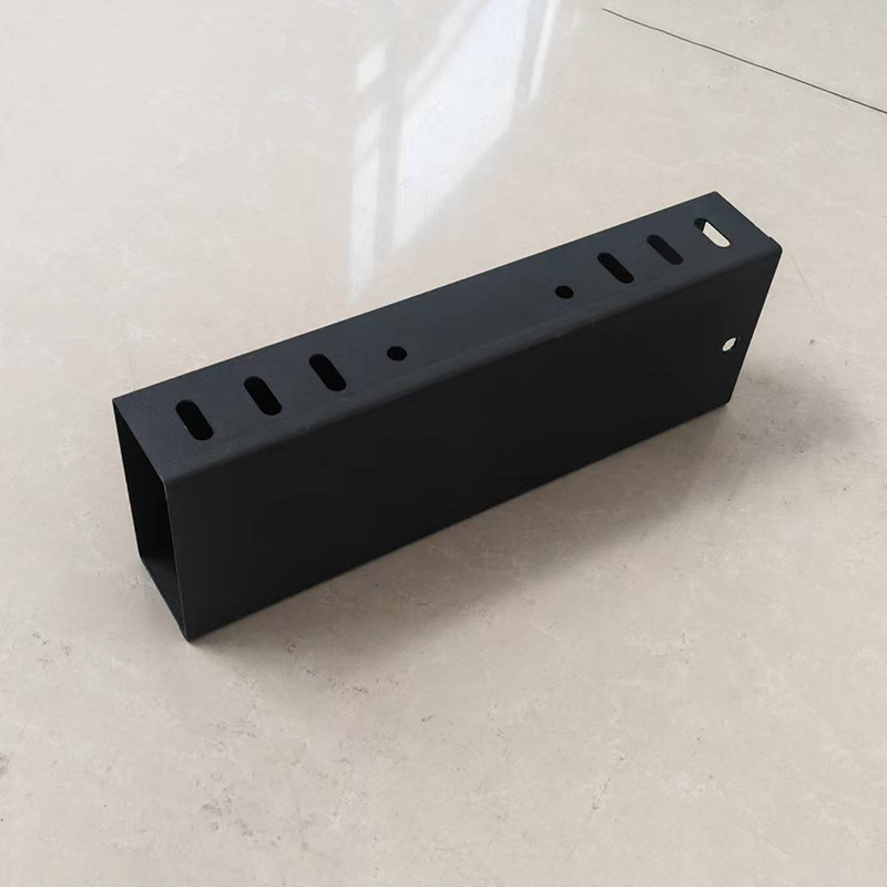 Industrial Grade Black Fireproof Cable Tray Metal Corrosion Resistant Square Ventilation Channel