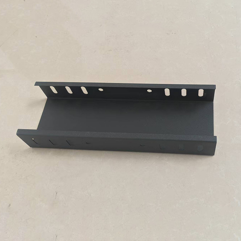 Easy To Install Fireproof Cable Tray Galvanized Perforated Railway Cable Trough 0.7mm-2.5mm Thickness