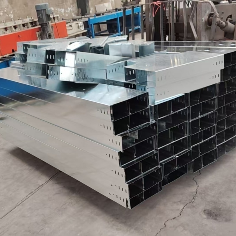 Wall Mount Hot Dip Galvanized Cable Tray For Cable Conduit Waterproof Outdoor Electrical