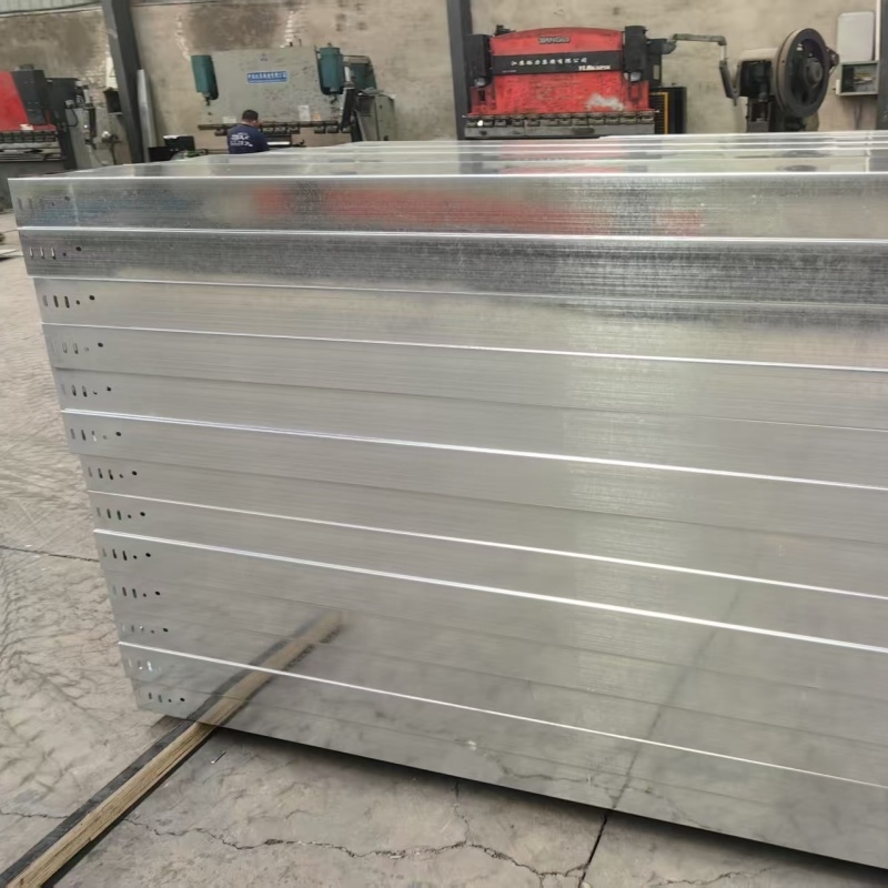 Construction Electrical Cable Trays Galvanized Trough Type Cable Tray