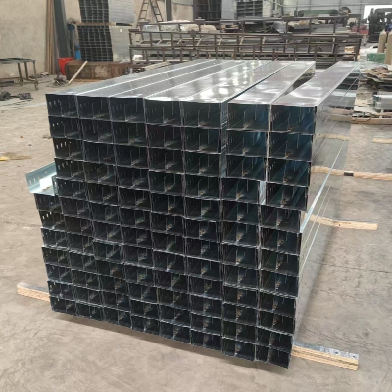 Outdoor Stainless Steel Trough Type Wireway Cable Tray Heavy Duty For Construction