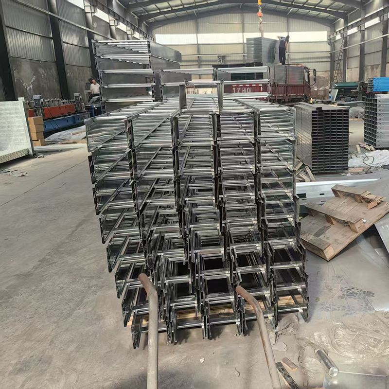 Powder Coating GI Cable Tray Customized According To Drawings Hot Dip Galvanized Perforated Cable Tray