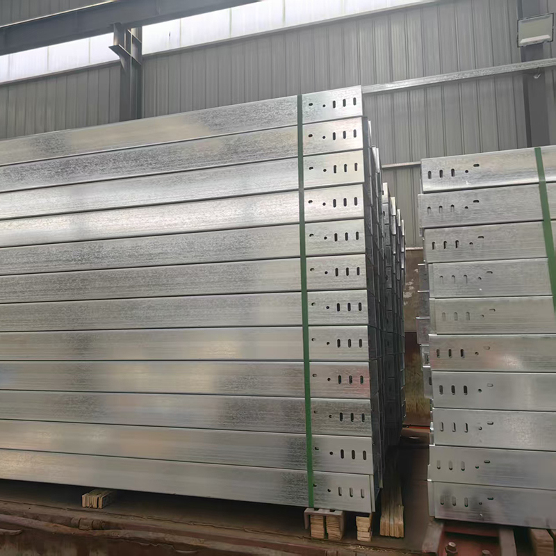 Perforated Type Cable Tray Galvanized Sheet Ventilated Cable Tray For Electrical Systems Rain-Proof Trough Bridge