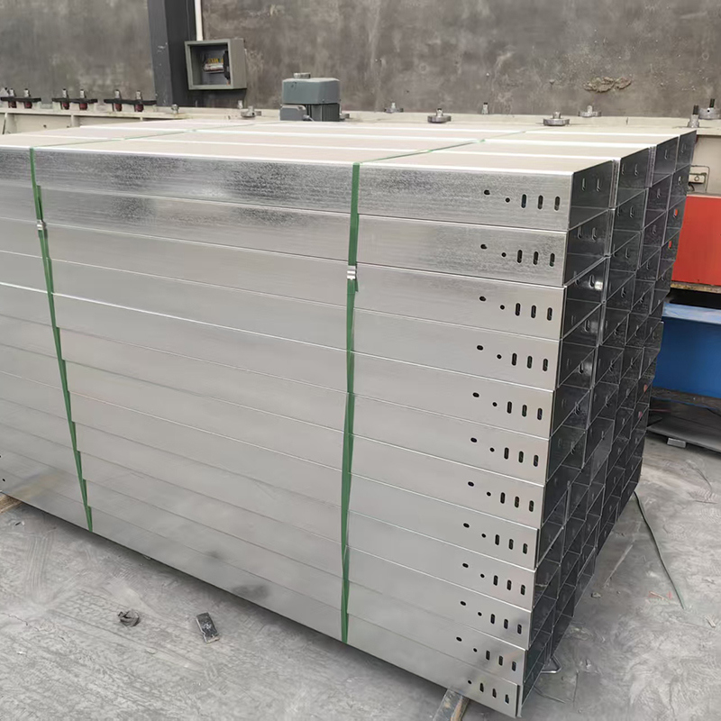 Hot Sale Galvanized Trough Cable Tray Ventilated Steel Perforated Cable Tray in Different Sizes for Construction Accessory